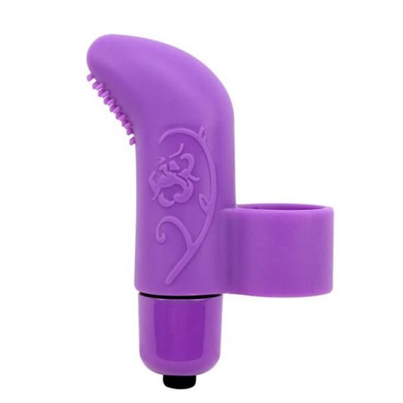 Вибратор для клитора на палец Chisa Mis Sweet Finger Vibe с рельефом, фиолетовый Sex Aura | Зображення 2