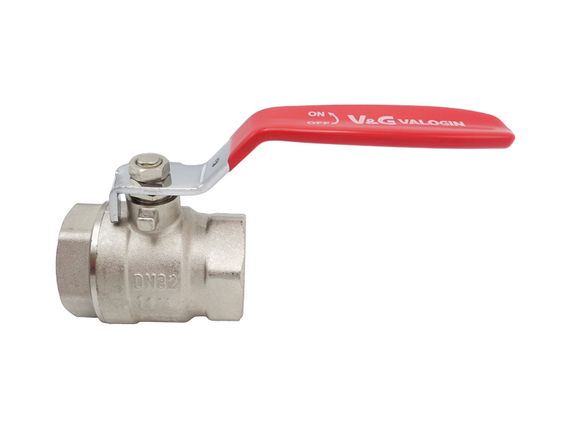 Кран кульовий Valogin Optima 1 1/4" ВВ червона ручка VG-102204 1/10 шт | Зображення 2