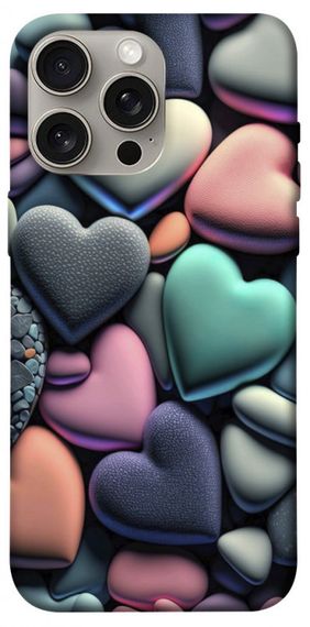Чохол з картинкою Кам'яні серця для Apple iPhone 15 Pro Max (6.7")