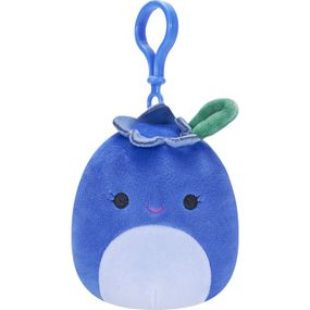 Мягкая игрушка Squishmallows на клипсе – Черника Блуби 9 см (SQCP00147)