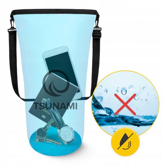 Гермомішок TSUNAMI Dry Pack 20 л водозахисний TS015 (P-5905973400022) | Зображення 1