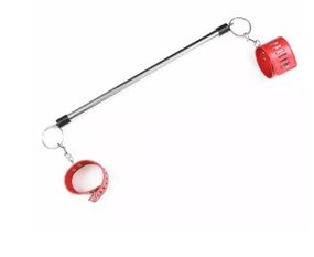 Розпорка DS Fetish Metal ankle spreader bar red