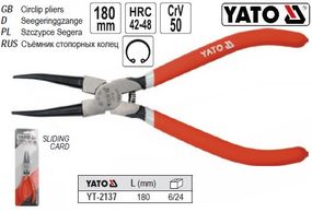 Съемник YATO Польша знимач стопорних килець зжим l=180 мм YT-2137