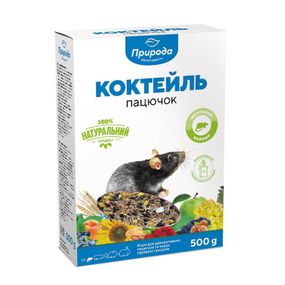 Повноцінний корм для декоративних щурів Природа Коктейль "Щурик" 500 г