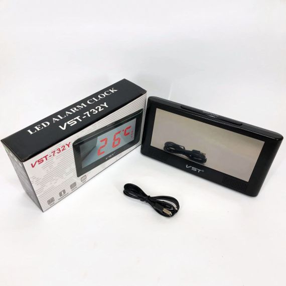 Годинник електронний настільний VST-732Y із BO-421 зеленим підсвічуванням | Зображення 8