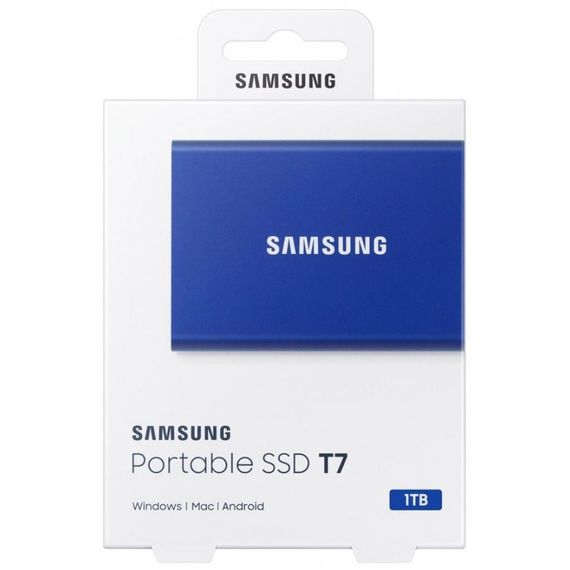 SSD накопичувач Samsung T7 1TB USB 3.2 GEN.2 Blue (MU-PC1T0H/WW) | Зображення 7