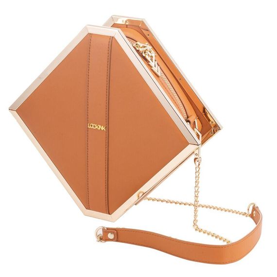 Сумка LOCKINK Mysterious Square Kink Bag - Brown Sex Aura