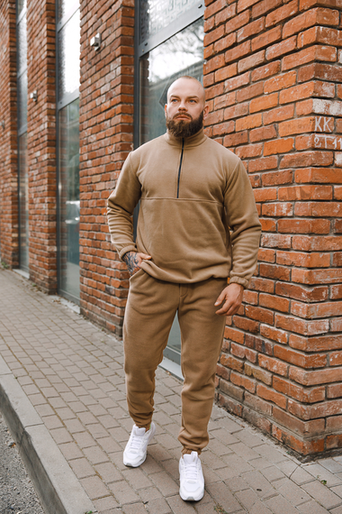 Костюм плюш бежевий M XXL | Зображення 1