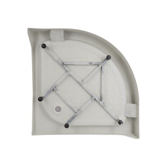 Lidz Душевой поддон KAPIELKA ST80x80x14 низкий, полукруглый, диаметр слива 52 мм | Зображення 3