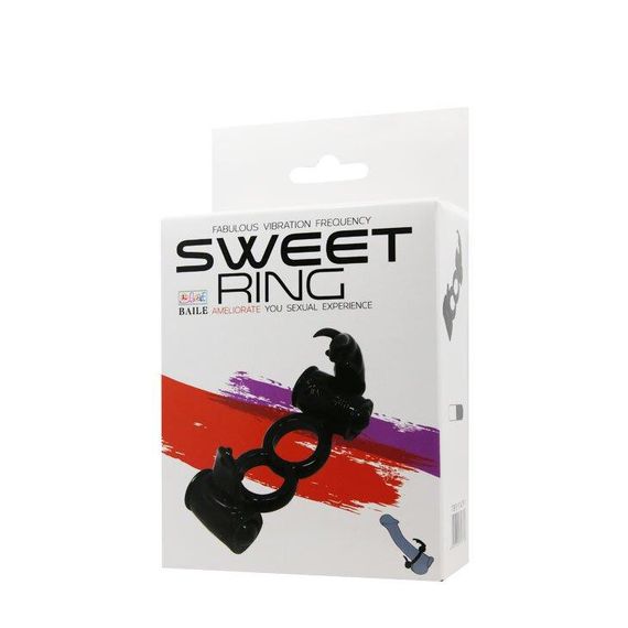 Ерекційне вібро кільце з стимулятором клітора Sweet RING, BI-014079-1 Sex Aura | Зображення 8