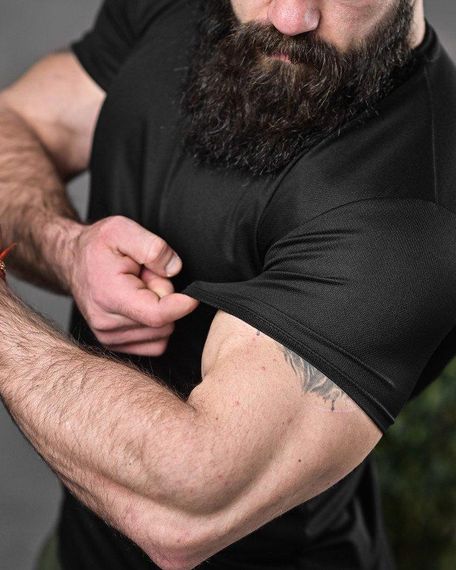 Тактична футболка, що відводить піт, любов чорна ДЛ6548 | Зображення 3