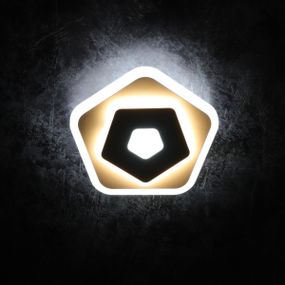 Сучасний креативний світильник стельовий LED для кухні ванної офісу 25139 Білий 4х20х20 см.