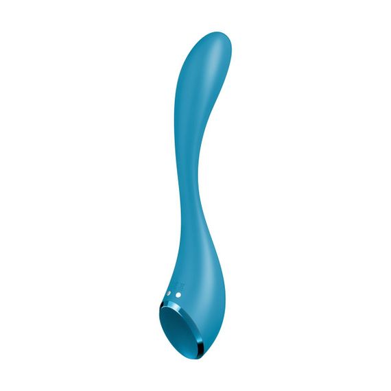 Універсальний вібратор Satisfyer G-Spot Flex 5+ Petrol для стимуляції G-точки та клітора, 12 режимів, водостійкий, додаток Satisfy | Зображення 5