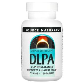 Фенілаланін Source Naturals DLPA 375 mg 120 Tabs