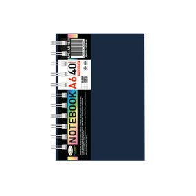 Блокнот А6 АП-1510(Black) 40 аркушів, пружина бокова