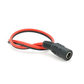 Роз'єм живлення DC-F (D 5, 5x2, 5мм) => кабель довжиною 30см, Red/Black