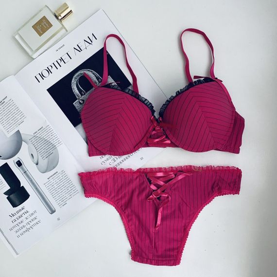 Комплект нижньої білизни Closer Caroline Малиновий 75B/M | Зображення 8