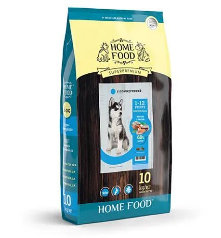 Home Food Гипоалергенний сухий корм для цуценят середніх і крупних порід 10 кг