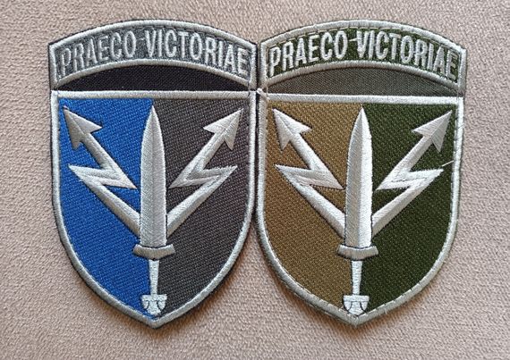 Шеврон ССО UASOF (сили спеціальних операцій) ЗСУ 2 шт (кольоровий + зелений)