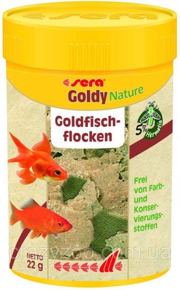 Корм для золотих риб Sera Goldy Nature у пластівцях 100 мл (22 г) 45329