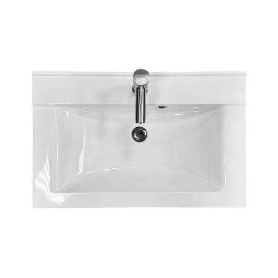 Раковина накладна Adamant QUANTO 70, прямокутна з сифоном Click-Clack + змішувач (4824296208101) | Зображення 3