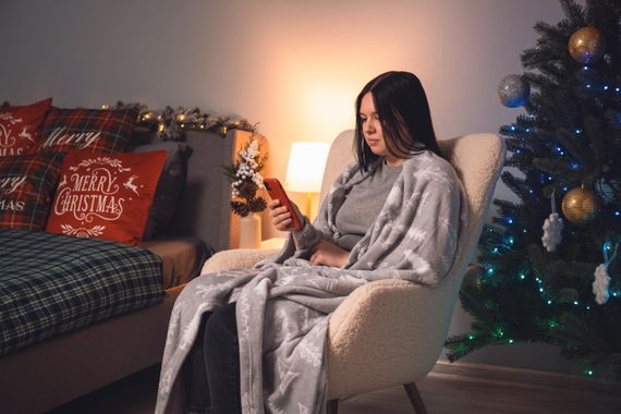 Плед Ardesto Flannel, 160х200 см, ялинки (ART0110PB) | Зображення 1