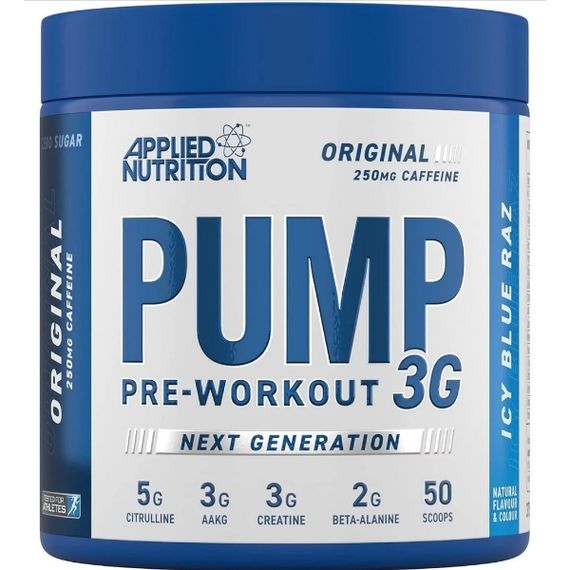 Комплекс до тренування Applied Nutrition Pump 3g 375 g /50 servings/ Icy Blue Raz