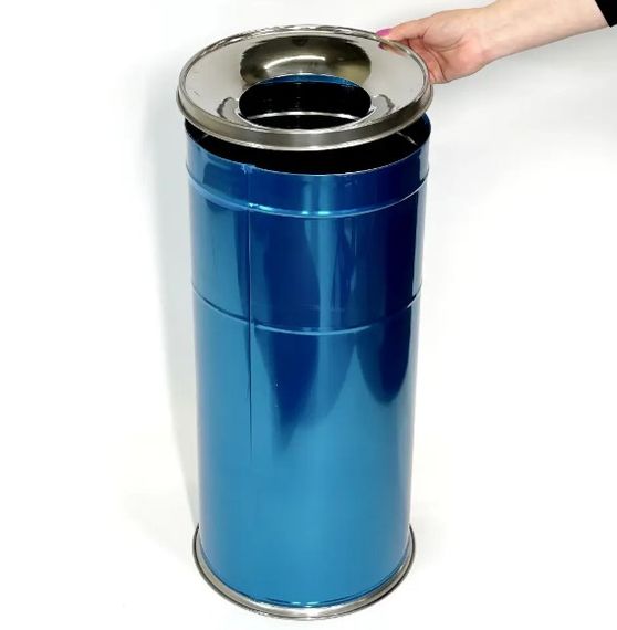 Підлогова урна з попільничкою Maxiflow нержавіюча сталь 37 л 4513.2860s | Зображення 1