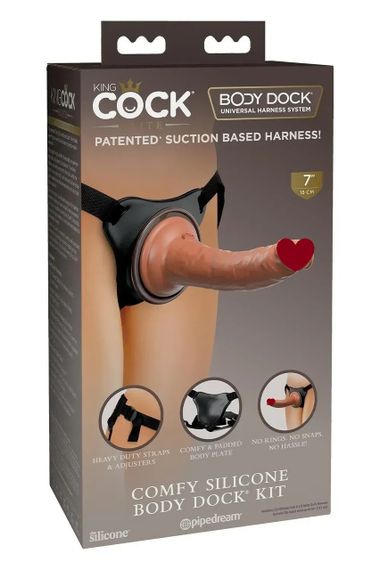 Страпон реалістичний Pipedream King Cock Elite подвійний щільності, 20.5 см х 3.5 см Sex Aura