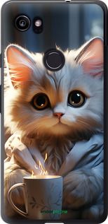 Чохол на Google PixeL 2 XL Білий кіт "5646t-1643-2448"