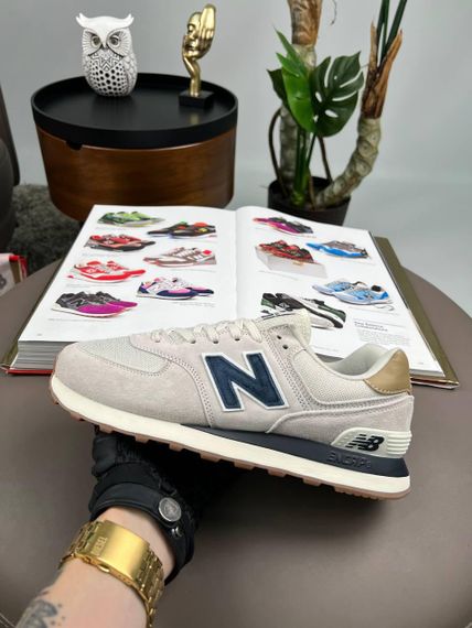 Кросівки New 574 Light Grey Navy , В'єтнам B4206 39 24.5 см | Зображення 4