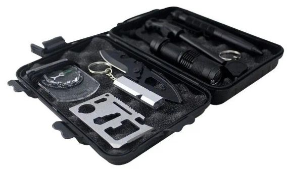 Туристический набор инструментов для выживания 8 предметов | Зображення 1