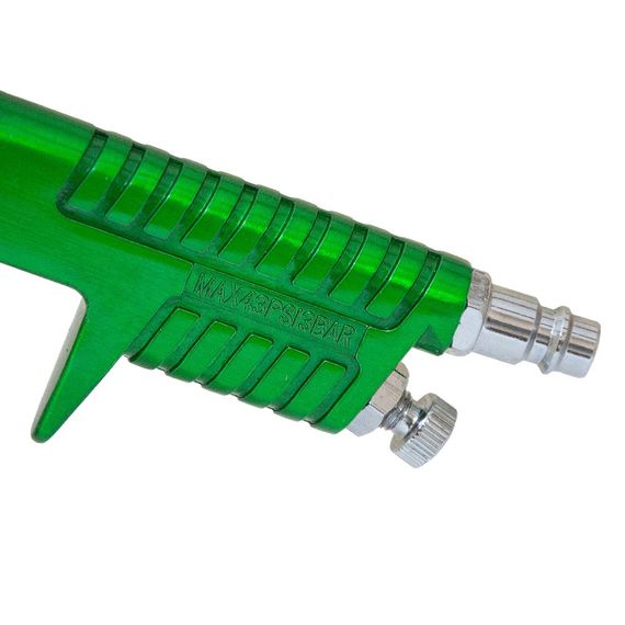 Фарборозпилювач Sigma HVLP 1.3+1.7 мм з верхнім баком 600 мл Green (6812121) | Зображення 1