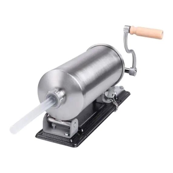 Шприц для ковбаси ручний 2 л горизонтальний ковбасний шприц для фаршу 4 насадки 16788-3 | Зображення 2