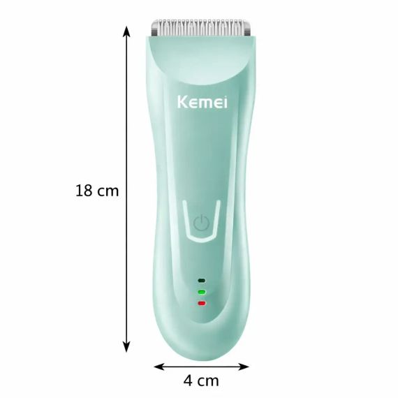 Акумуляторна машинка для стрижки дітей, 2 насадки, Kemei KM-811, Блакитний / Дитячий тример для стрижки волосся | Зображення 5