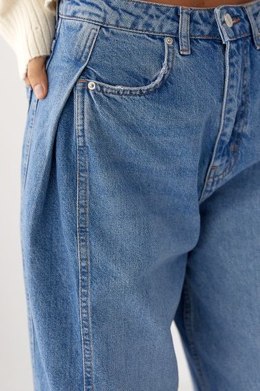 Сині широкі джинси Baggy - синій цвет, 36р (є розміри) | Зображення 3