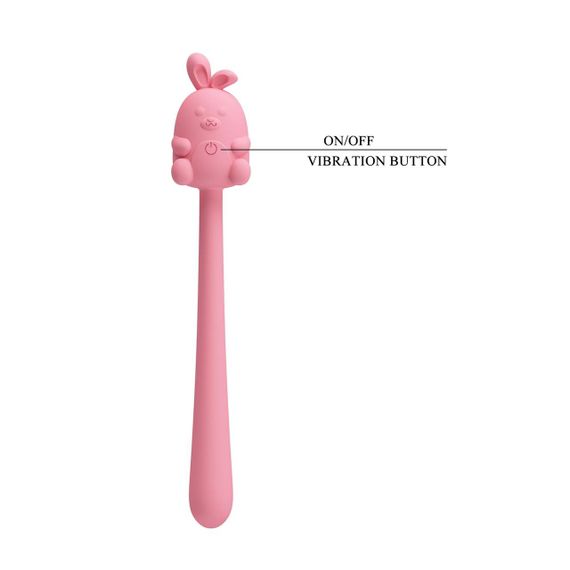 Вібратор CUTE BUNNY, Flirting Stick, 7 vibration functions, Magnetic USB charging Sex Aura | Зображення 8