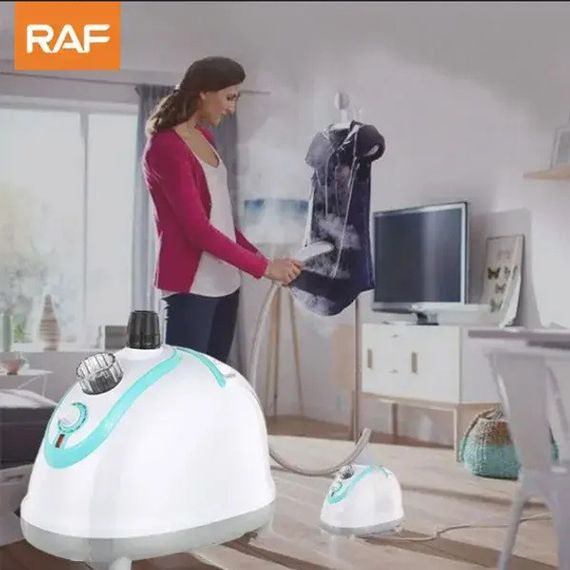 Отпариватель для одежды вертикальный RAF R.3039 со стойкой для одежды 1800 Вт. HY-810 Цвет: зеленый | Зображення 4