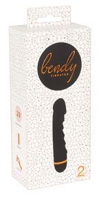 Чорний оксамитовий вібратор Bendy Ripple Vibrator з 20 режимами вібрації Sex Aura