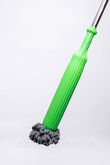 Швабра для влажной уборки с металлической ручкой и круглой насадкой из микрофибры для дома, офиса HP-35015-43 | Зображення 4