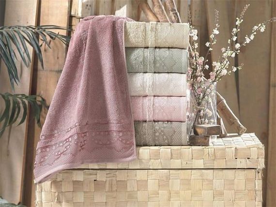 Полотенца Pupilla Destan 50х90см Бамбук набор 6шт