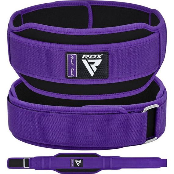 Пояс для важкої атлетики RDX RX5 Double Belt неопреновий Purpel XS | Зображення 7