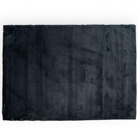 Килимок для підлоги з еко-хутра ТМ Dariana Elegant 60*120 см темно-сірий