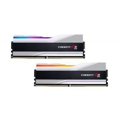 Модуль памяти для компьютера DDR5 32GB (2x16GB) 6000 MHz Trident Z5 RGB Silver G.Skill (F5-6000J3636F16GX2-TZ5RS) | Зображення 1