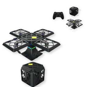 Квадрокоптер Black Knight Cube 414 WiFi запасні пропелери 550mAh чорний (414 WiFi_1162)
