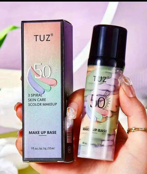 База під макіяж Tuz Skin Care Spiral 3-Color Makeup Base Spf 50