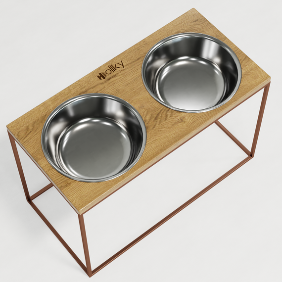 Миски на підставці для дуже великих собак Hollky Base XXL40 (2 × 2,8 л) BXXL40-643240-GLNT | Зображення 7