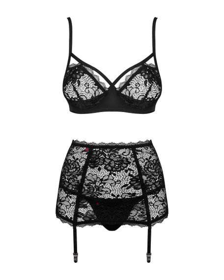 Комплект Obsessive Peonesia 3 предмети S/M Sex Aura | Зображення 4
