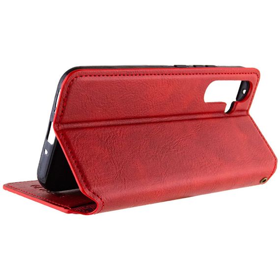 Кожаный чехол книжка GETMAN Cubic (PU) для Samsung Galaxy M34 5G Штучна шкіра, Слот для візитки, Червоний | Зображення 4