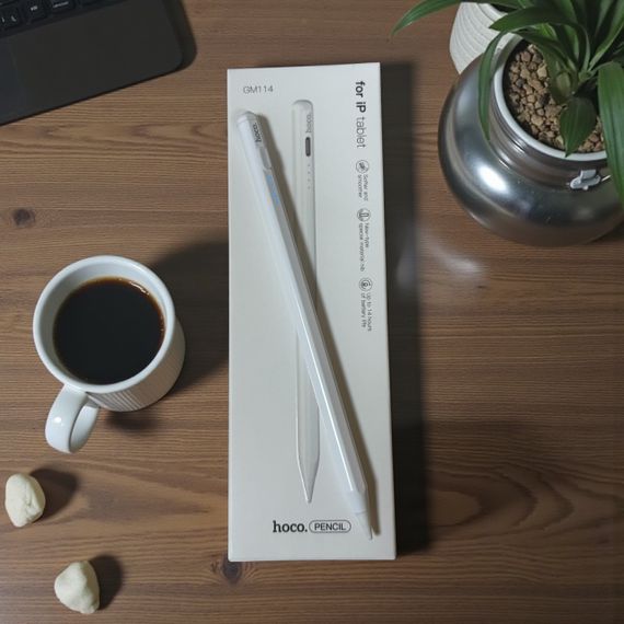 Стилус Hoco GM114 Smart Active для планшетів Apple iPad - White | Зображення 6